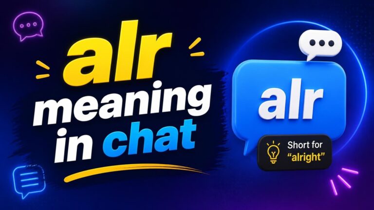 alr meaning in chat